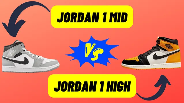 jordan 1 mid vs high