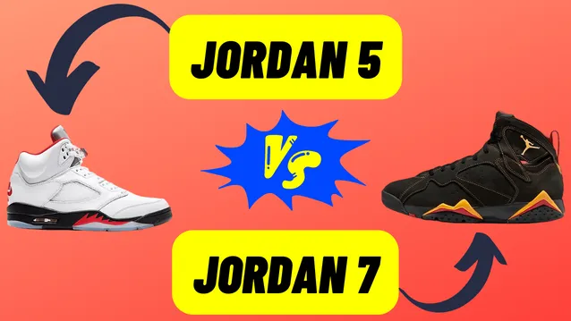 jordan 5 vs jordan 7